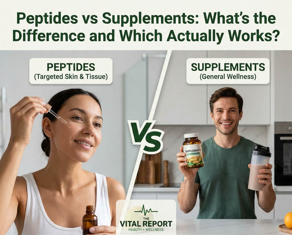 Peptides vs Supplements: What’s the Difference and Which Actually Works?