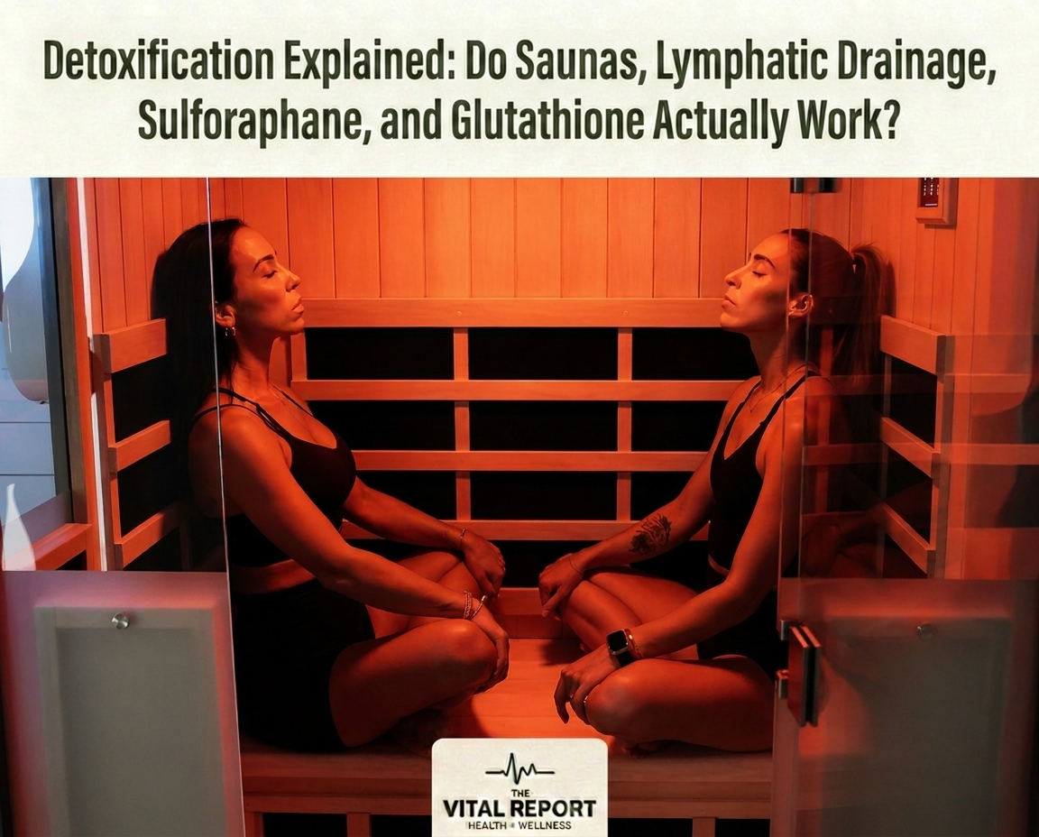 Detoxification Explained: Do Saunas, Lymphatic Drainage, Sulforaphane, and Glutathione Actually Work?