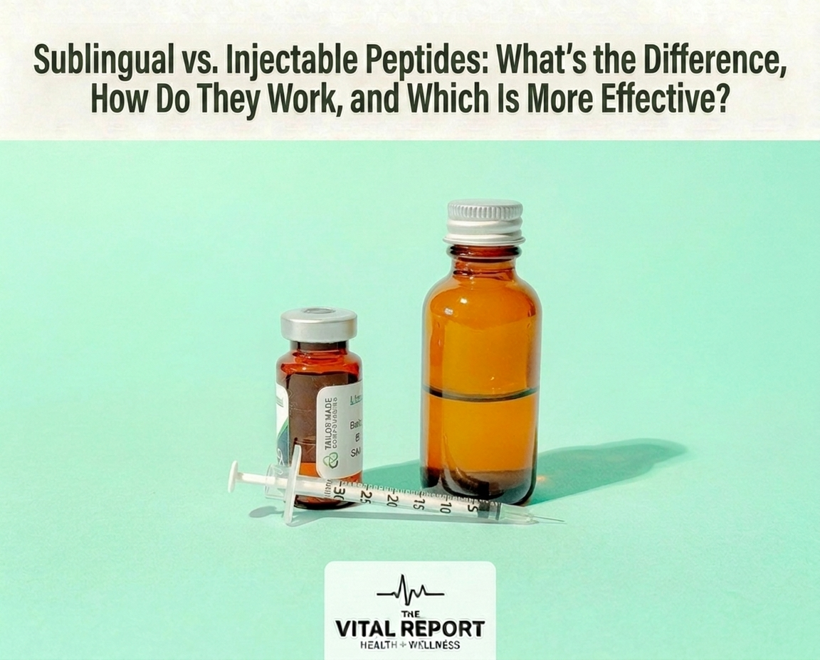 Sublingual vs. Injectable Peptides: What’s the Difference, How Do They Work, and Which Is More Effective?