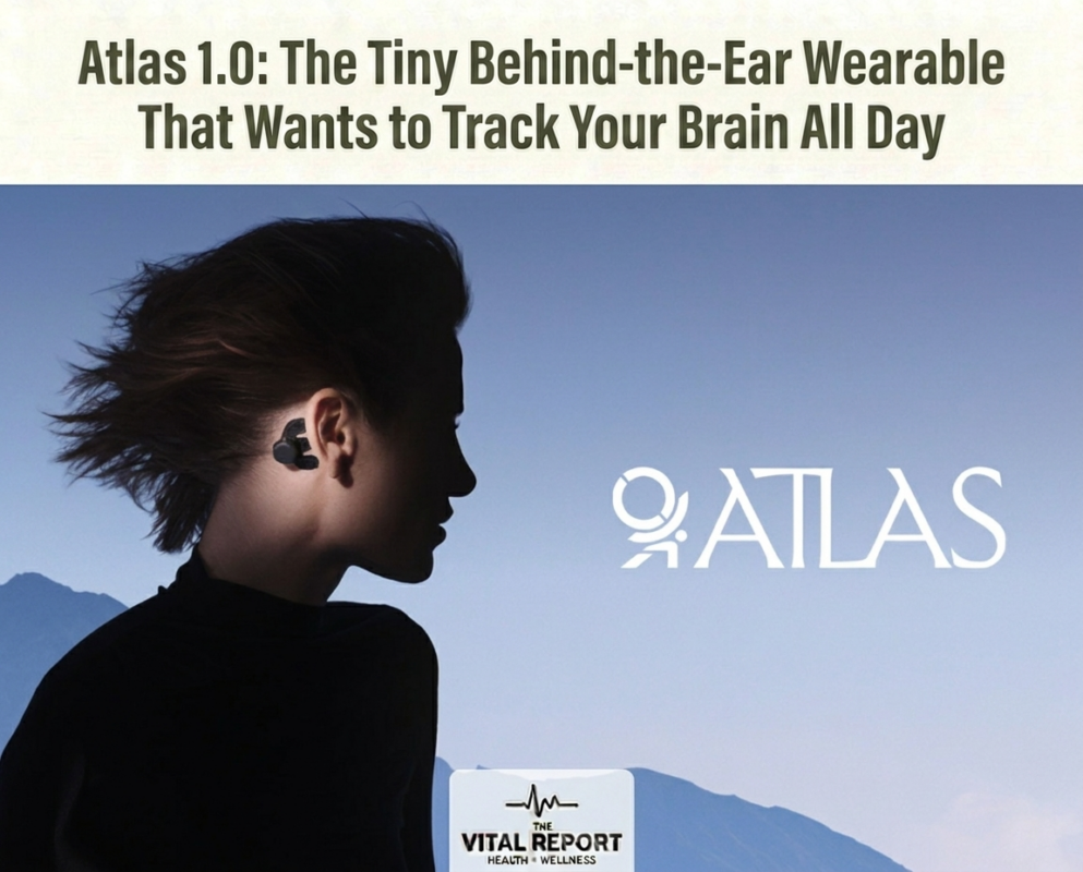 Atlas 1.0: The Tiny Behind-the-Ear Wearable That Wants to Track Your Brain All Day