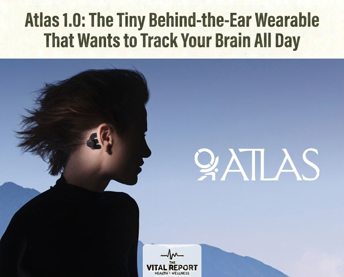 Atlas 1.0: The Tiny Behind-the-Ear Wearable That Wants to Track Your Brain All Day