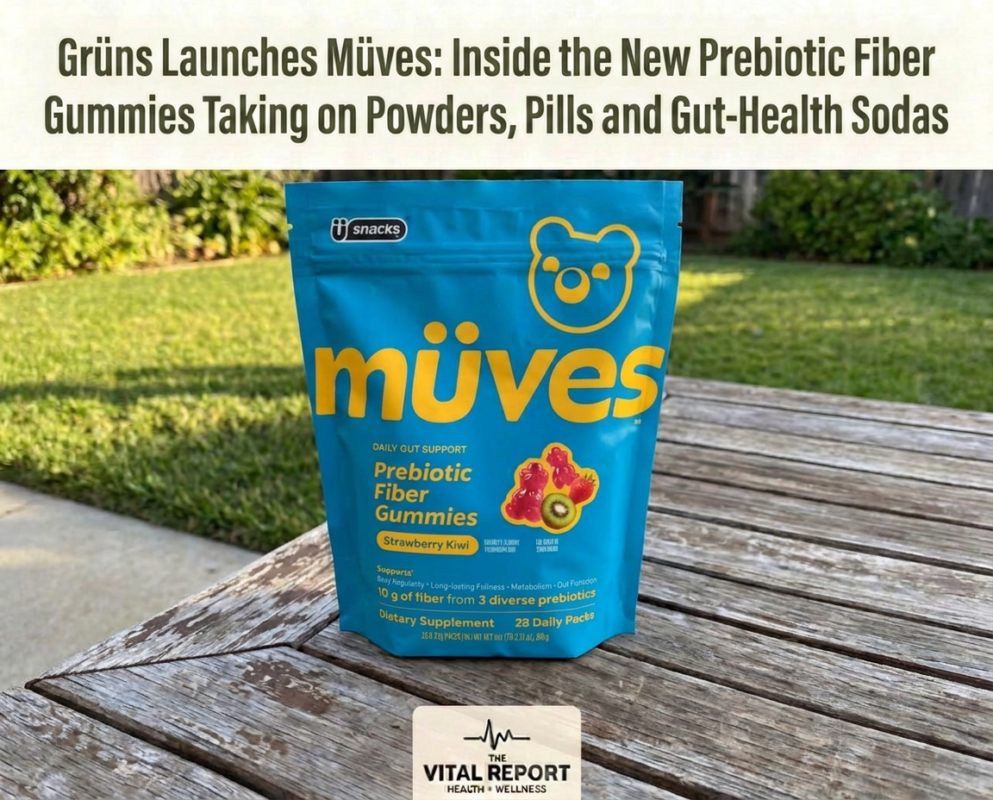 Grüns Launches Müves: Inside the New Prebiotic Fiber Gummies Taking on Powders, Pills and Gut-Health Sodas
